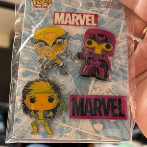 Marvel Pop! Pin Set with Yellow and Pink Accents